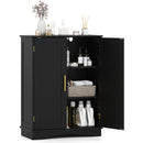 Bathroom Floor Storage Cabinet with 2 Doors and Adjustable Shelves