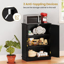 Bathroom Floor Storage Cabinet with 2 Doors and Adjustable Shelves by LJGDeals