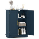 Bathroom Floor Storage Cabinet with 2 Doors and Adjustable Shelves
