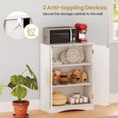 Bathroom Floor Storage Cabinet with 2 Doors and Adjustable Shelves by LJGDeals