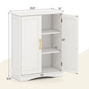 Bathroom Floor Storage Cabinet with 2 Doors and Adjustable Shelves by LJGDeals