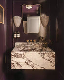 Curved Brass Mirror - Butterfly Frame Wall Mirror