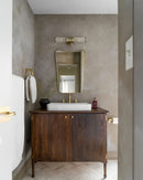 Italian Curved Mirror - unlacquered Brass Wall Mirror