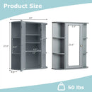Mirrored Bathroom Medicine Cabinet with Single Mirror Door and Adjustable Shelf by LJGDeals