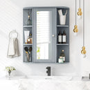 Mirrored Bathroom Medicine Cabinet with Single Mirror Door and Adjustable Shelf by LJGDeals