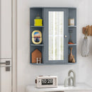 Mirrored Bathroom Medicine Cabinet with Single Mirror Door and Adjustable Shelf by LJGDeals