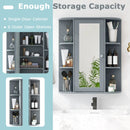 Mirrored Bathroom Medicine Cabinet with Single Mirror Door and Adjustable Shelf by LJGDeals
