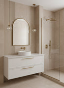 Arched Mirror - Brass Bathroom Mirror