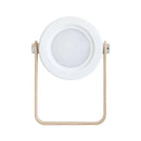 Minimalist white & wood led wall sconce lantern bedroom light