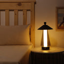 3-Way Dimmable Bedside Lamp 12"H Umbrella-shaped