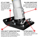 2.4 HP Battery Powered Vibratory Rammer Tamper Compactor with Honda GXE2.0S Motor by Tomahawk Power