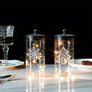 Set of 2-7"H Battery Powered Lights(Sliver Leaf Pendant ) by JHY DESIGN