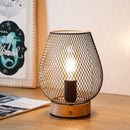 8"H Touch Adjustable Table Lamp(Wooden Base,Bronze Egg)