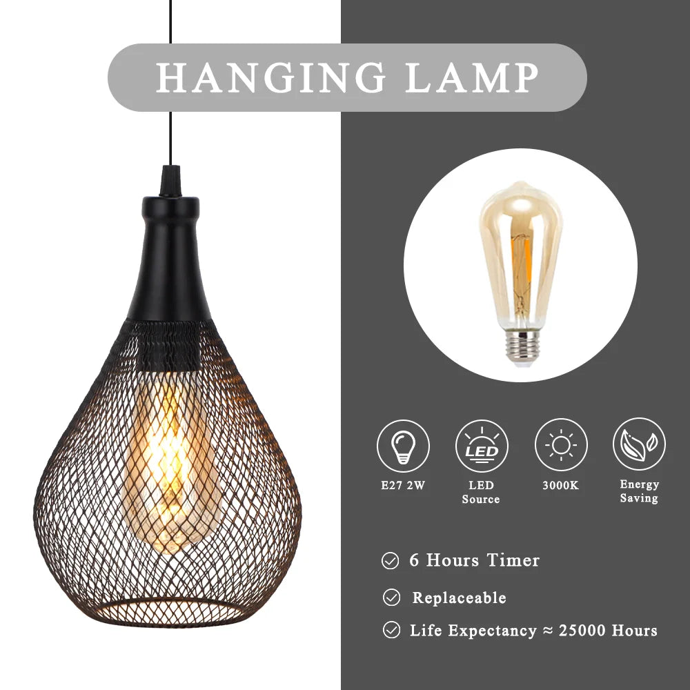 Battery Operated Hanging Lamp, photo 5 of 8