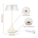 10.5" H Nightstand Lamp 3-Color Light Dimmable