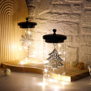 Set of 2-7"H Battery Powered Lights(Sliver Leaf Pendant ) by JHY DESIGN