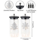 Set of 2-7"H Battery Powered Lights(Sliver Leaf Pendant ) by JHY DESIGN