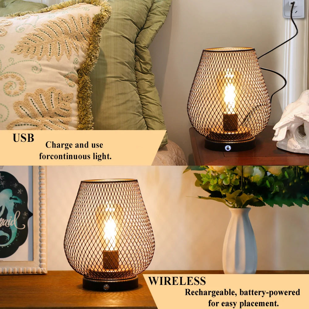 6.7"H Touch Adjustable Table Lamp(Metal Base, Bronze Egg), photo 2 of 6