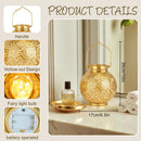 Set of 2 Moroccan Style Metal Table Lamp