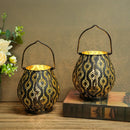 8'' High Battery Powered Cordless Lamp Metal Table Lamps