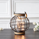 7.3" Tall Battery Powered Table Lamp-Hemp Rope Cage-Style Fairy Decorative Table Lamp