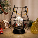 8.5" Tall Battery Powered Outdoor Table Lamp Black by JHY DESIGN