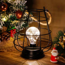 8.5" Tall Battery Powered Outdoor Table Lamp Black by JHY DESIGN