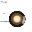 GobekUsa Bauhaus Metal Wall Lamp Black/White 15cm/18cm for Home Living Room LED Lighting