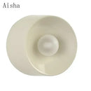 GobekUsa Bauhaus Metal Wall Lamp Black/White 15cm/18cm for Home Living Room LED Lighting