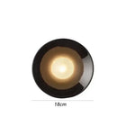 GobekUsa Bauhaus Metal Wall Lamp Black/White 15cm/18cm for Home Living Room LED Lighting