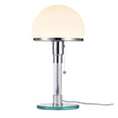 GobekUsa Bauhaus Milk White Glass Table Lamp Chrome Nordic Retro Light