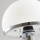 GobekUsa Bauhaus Milk White Glass Table Lamp Chrome Nordic Retro Light