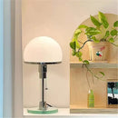 GobekUsa Bauhaus Milk White Glass Table Lamp Chrome Nordic Retro Light