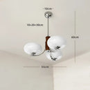 GobekUsa Glass Chandelier: Bauhaus Art for Living Room, Bedroom, Study, Hall, Restaurant