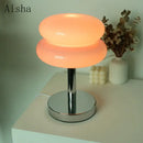 GobekUsa Bauhaus Glass Table Lamp | Modern Desktop Decoration for Home, Bedroom, Living Room