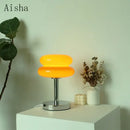 GobekUsa Bauhaus Glass Table Lamp | Modern Desktop Decoration for Home, Bedroom, Living Room