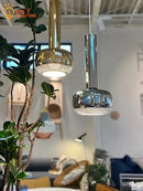 GobekUsa Bauhaus Copper/Chrome Pendant Lights for Living Room, Kitchen Island, Bar, Bedroom&Bathroom