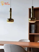 GobekUsa Bauhaus Copper/Chrome Pendant Lights for Living Room, Kitchen Island, Bar, Bedroom&Bathroom