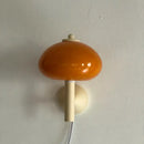 GobekUsa Cream Mushroom Glass Wall Light: Bauhaus LED Bedroom Aisle Wall Light