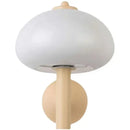 GobekUsa Cream Mushroom Glass Wall Light: Bauhaus LED Bedroom Aisle Wall Light