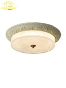 GobekUsa Cream Wind LED Iron Glass Ceiling Light - Retro Design, Bauhaus Style