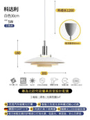 GobekUsa Bauhaus Flying Saucer Pendant Light LED E27 Black/White Office Restaurant Bar