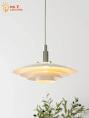 GobekUsa Bauhaus Flying Saucer Pendant Light LED E27 Black/White Office Restaurant Bar