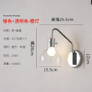 GobekUsa Bauhaus Glass LED Wall Lamp Iron Art Decor for Bedroom Living Room