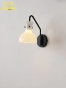 GobekUsa Bauhaus Glass LED Wall Lamp Iron Art Decor for Bedroom Living Room