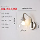 GobekUsa Bauhaus Glass LED Wall Lamp Iron Art Decor for Bedroom Living Room