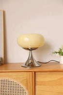 GobekUsa Glass Bauhaus LED Table Lamp for Warm Living Room, Bedroom, Study & Work