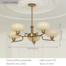 GobekUsa Bauhaus Medieval Chandelier for Living Room, LED Hanging Lamp