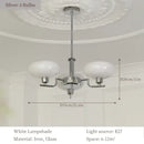 GobekUsa Bauhaus Medieval Chandelier for Living Room, LED Hanging Lamp