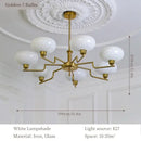 GobekUsa Bauhaus Medieval Chandelier for Living Room, LED Hanging Lamp